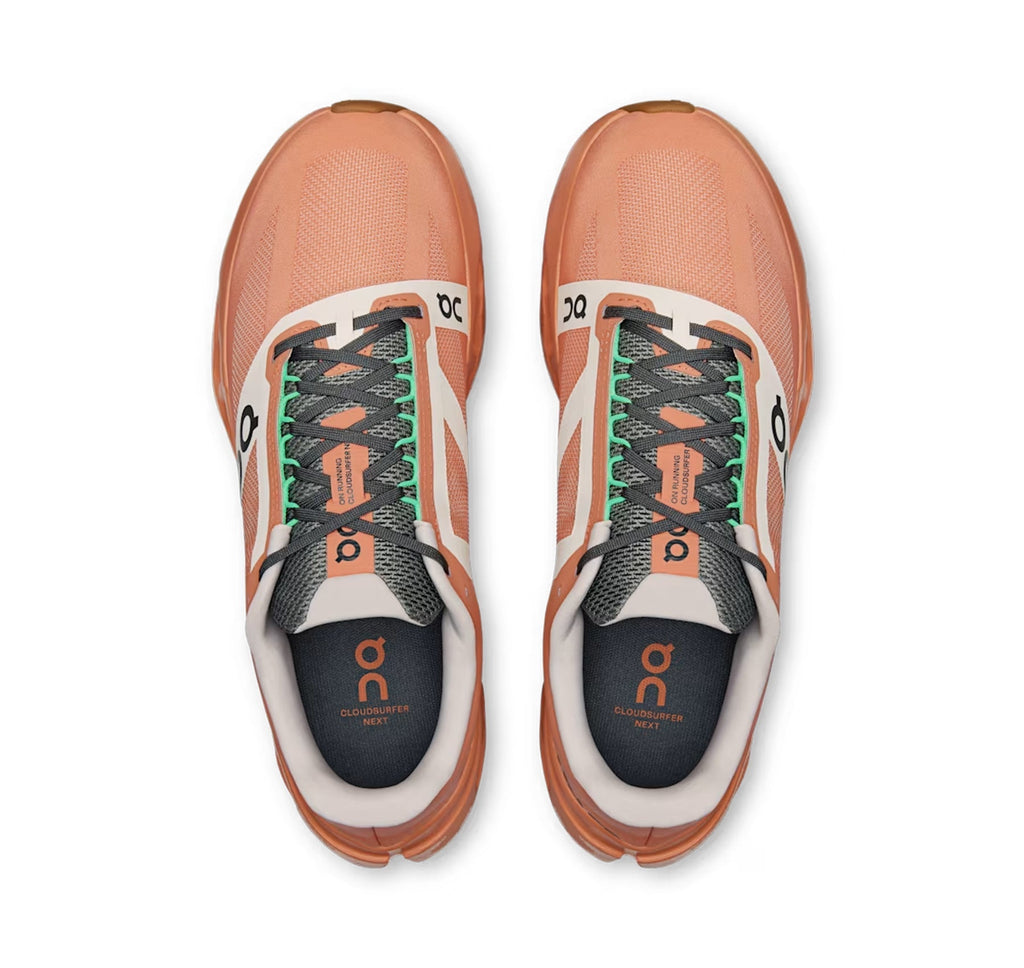 On Women's Cloudsurfer Next Z5 Canyon/White Running Shoes