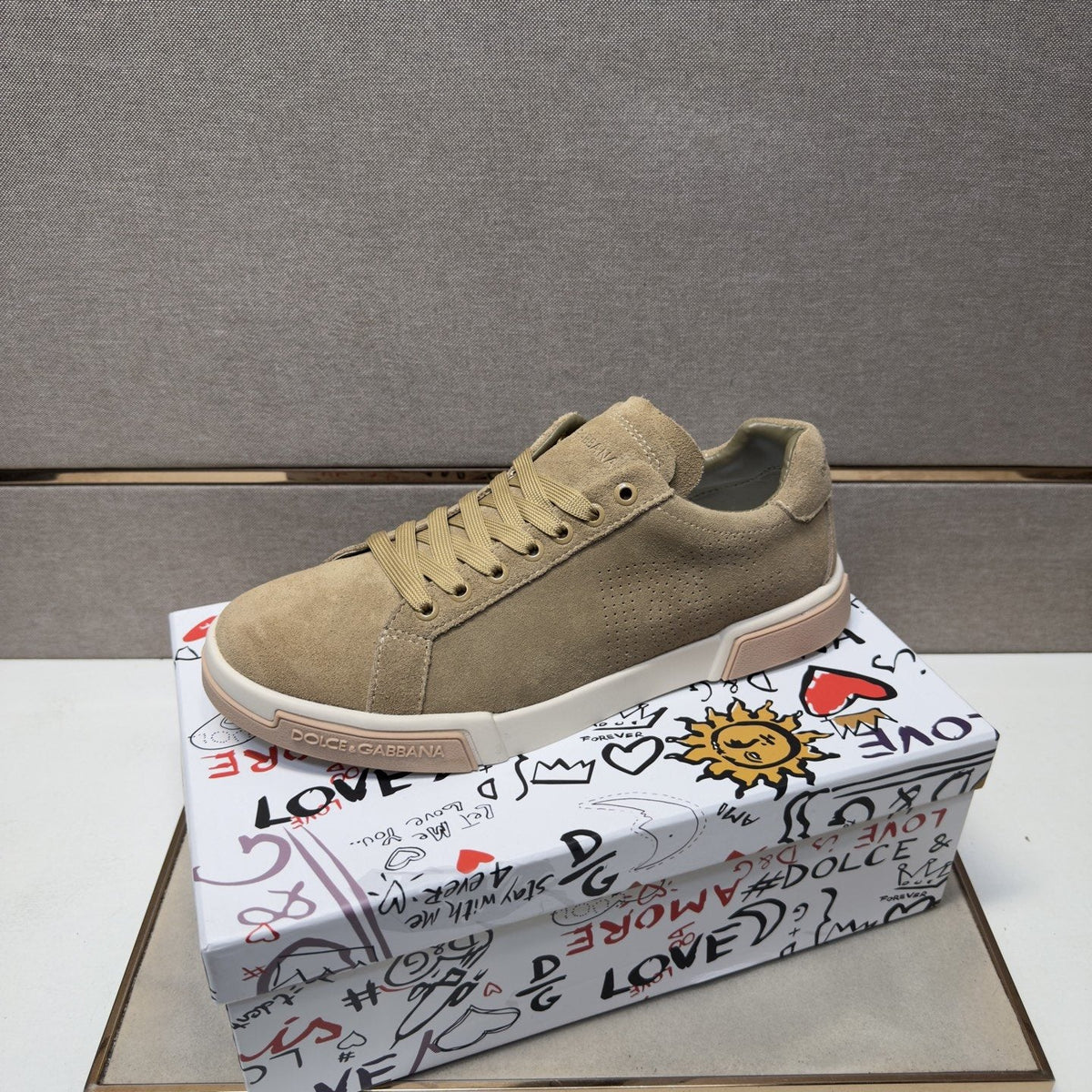Dolce & Gabbana Panel Low-Top Sneakers — side