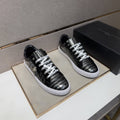 Philipp Plein Black and Gray Plaid Low-Top Sneakers — hero