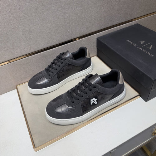 Armani Exchange Paneled Low-Top Sneakers — hero