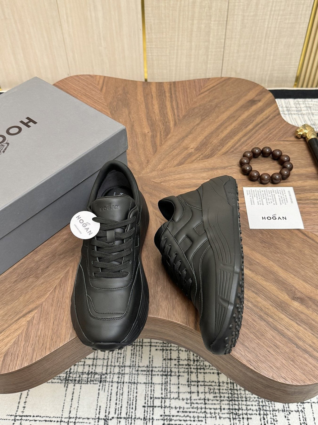 HOGAN H-Stripes Platform Sneakers — front