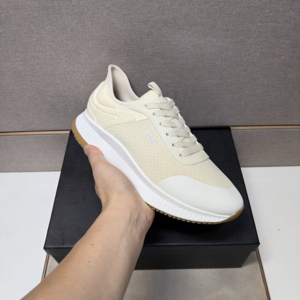 BOSS Mesh Panel Sneakers — side